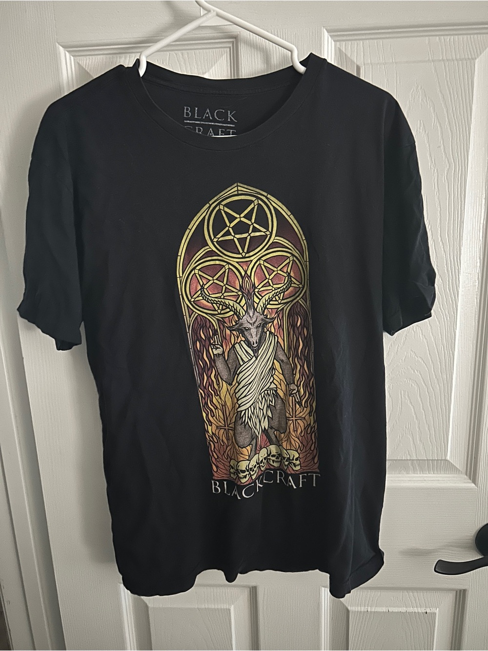Blackcraft Graphic Men's T-Shirt with Baphomet Sigil